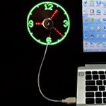 Vodcart USB LED Fan Relógio