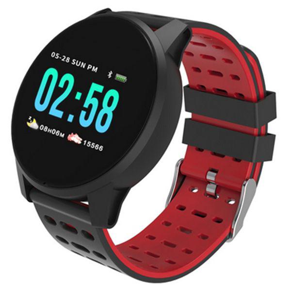W1 Relógio Smartwatch Android, Notificações Bluetooth, Pressão Arterial Frequecia Cardiaca- Preto - Smart Watch