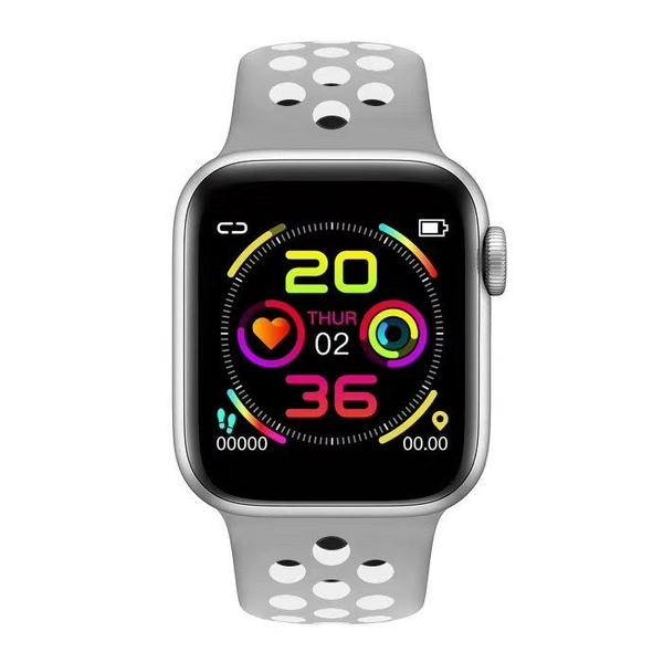 W5 Relógio Inteligente Saúde Pulseira de Monitoramento Fitness Smartwatch Esporte Android - Prata com Branco - Wearfit