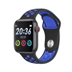 W5 relógio inteligente saúde pulseira de monitoramento smartwatch Esporte Android - Preto/Azul
