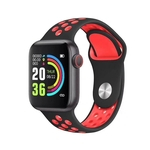 W5 relógio inteligente saúde pulseira de monitoramento smartwatch Esporte Android - Preto/Vermelho