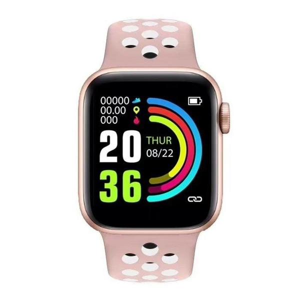 W5 Smartwatch Relógio Inteligente Saúde Fitness Dourado Rose