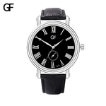 Watch de Nova Moda Men High-End Carta Assista Quartz Leather Strap Men