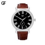 Watch de Nova Moda Men High-End Carta Assista Quartz Leather Strap Men