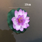 Water Lily 10 centímetros Simulate com 2-camada de pétalas de flores Fish Tank Piscina Decoração