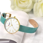 Waterproof Ultrafino Ladies Watch Rodada Moda Rel¨®gio Rel¨®gio Belt