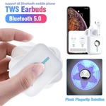 Wireless fone de ouvido Bluetooth 5.0 Touch Control TWS flash dedo rotação Sports Headset Earbuds portáteis para Smartphone