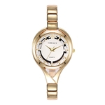 Women Fashion Stainless Steel Band Analog Quartz Round Wrist Watch Watches