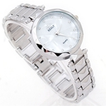 Women Fashion Stainless Steel Band Analog Quartz Round Wrist Watch Watches