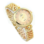 Women Fashion Stainless Steel Band Analog Quartz Round Wrist Watch Watches