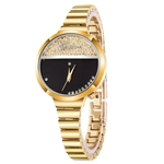 Women Fashion Stainless Steel Band Analog Quartz Round Wrist Watch Watches