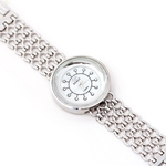 Women Fashion Stainless Steel Band Analog Quartz Round Wrist Watch Watches