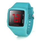 Women Waterproof Watch LED Digital Sports Watch Girls Silicone Square Wristwatch