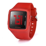 Women Waterproof Watch LED Digital Sports Watch Girls Silicone Square Wristwatch