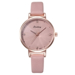 Women's Fashion Simple Glass Personality Student Belt Quartz Watch