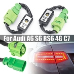 2 x Indicador de sinal de mudança de direcção dinâmico para automóvel LED Módulo traseiro para AUDI A6 S6 RS6 4G C7