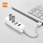 XIAOMI 4 Portas USB3.0 Hub com Interface de Fonte de Alimentação Stand-by USB Hub Extender Adaptador de Conector de Extensão para PC Laptop