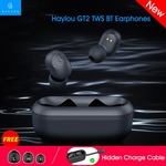 Xiaomi Haylou GT2 TWS BT Fones de ouvido BT5.0 Fones de ouvido sem fio Mini fones de ouvido portáteis DSP Redução de ruído HD Chamada estéreo Esportes Headset