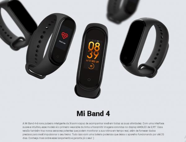 Xiaomi Mi Band 4 Pulseira Inteligente - Original