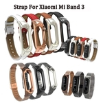 Xiaomi Mi Band 3 New Ajustável Bangle Relógio Inteligente Pulseira De Couro Strap Pulseira Belt Aço