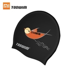 Xiaomi touwim touca de natação macio à prova d 'água de alta elastic proteção da orelha esporte ao ar livre unisex mulheres homens toucas de banho