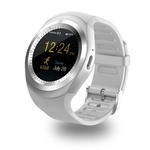 Y1 relógio inteligente Últimas Tela Redonda Toque rosto redondo telefone com o cartão SIM Smartwatches entalhe