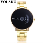 YOLAKO Casual Quartz Stainless Steel Strap Watch Analog Wrist Watch