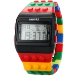 Borracha Doce SHHORS Digital Cronômetro Waterproof Men `s Ladies Sport Watch LED092