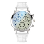 ZA43 Casual Couro Moda Feminina relógio de quartzo Mulheres Quartz Assista