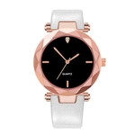 ZA44 Casual Couro Moda Feminina relógio de quartzo Mulheres Quartz Assista