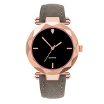 ZA46 Casual Couro Moda Feminina relógio de quartzo Mulheres Quartz Assista