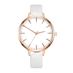 ZA27-MC Casual Moda Feminina relógio de quartzo Couro Strap Mulheres Quartz Assista