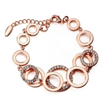 Mulher Pulseira Moda Geométrico anel de metal corrente de mão elegantes decorações presentes românticos do Dia dos Namorados Gostar