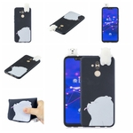 Para HUAWEI MATE 20lite / MAIMANG 7 3D colorido bonito pintada animal TPU anti-risco antiderrapante capa protetora tampa traseira