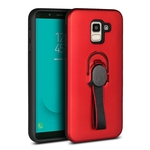 Para Samsung J4 2018 (versão européia) de forma original anel de dedo Caixa do telefone do PC Luxo + Titular TPU desktop Shell