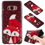 Para TPU fosco Samsung S8 Luxo 3D Relief Soft Case tampa traseira