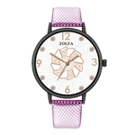 ZL119-HP Moda Feminina rel¨®gio de quartzo Couro Strap cl¨¢ssico Mulheres Quartz Assista