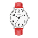 ZL71-YO mulheres na moda Rel¨®gios Soft Round PU Leather Watch Band Quartz Assista