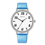 ZL74-YP Casual Mulheres Rel¨®gios Rodada Dial PU Leather Watch Band Quartz Assista