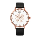 ZL79-MO Moda Feminina relógio de quartzo Couro Strap clássico Mulheres Quartz Assista