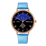 ZL98-MP Moda Feminina rel¨®gio de quartzo Couro Strap cl¨¢ssico Mulheres Quartz Assista