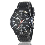 ZLF0356 Mulheres elegantes Men Watch Strap Silicone Banda de pulso de quartzo Moda