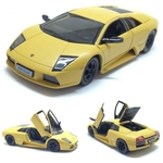 Ficha técnica e caractérísticas do produto 01:24 Alloy Die Casting para Car Murcielago LP640 Pull Toy Supercar luxo Sports Car estática Estado Modelo Kid presente Voltar