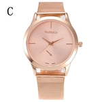 Ficha técnica e caractérísticas do produto 2017 Fashion Female Clocks Women Luxury Quartz Watch Rose Gold Watch C