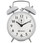 Ficha técnica e caractérísticas do produto 2208 - Relógio Despertador Antigo Mecânico a Cordas Herweg - Branco