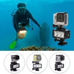 Ficha técnica e caractérísticas do produto 30M Underwater LED Luz de Vídeo Mergulho Iluminação Preencha Lâmpada para GoPro herói 7 6 5 SJCAM Xiaomi Yi EKEN H9 Acessório