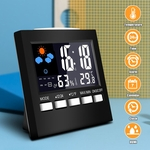 Ficha técnica e caractérísticas do produto 1 Pcs LCD Higrômetro Digital Termômetro Medidor De Umidade Temperatura Quarto Despertador Interior para casa