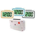 1 Relógio Despertador Fala a Hora Digital Moderno De Mesa Plastico 12 Cm com Botão Desarme
