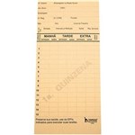 Ficha técnica e caractérísticas do produto 100 Cartão de Ponto Mensal Palha 86 X 180 Mm Tamoio