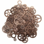 Ficha técnica e caractérísticas do produto 120g Assorted Antique Steampunk Engrenagens Pingente relógio relógio Roda de engrenagem DIY Crafting Jóias